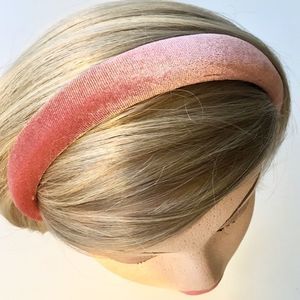 Blush Pink Velour Padded Ladies Teen Headband NWT